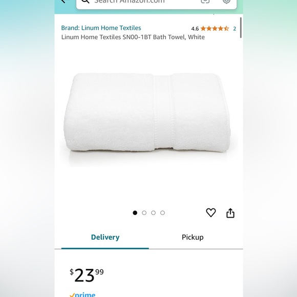 NWT SET OF TWO BATH & TWO WASHCLOTHS- white - Picture 4 of 4